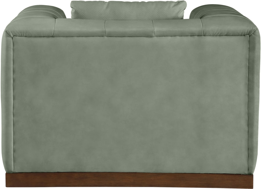 Mallina Vegan Leather Upholstered Accent Chair