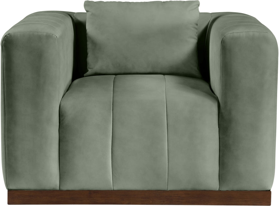 Mallina Vegan Leather Upholstered Accent Chair