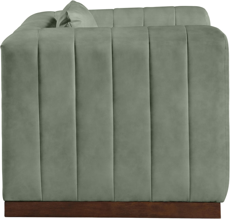 Mallina Vegan Leather Upholstered Accent Chair