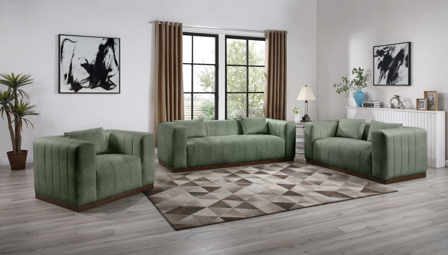 Mallina Vegan Leather Upholstered Accent Chair