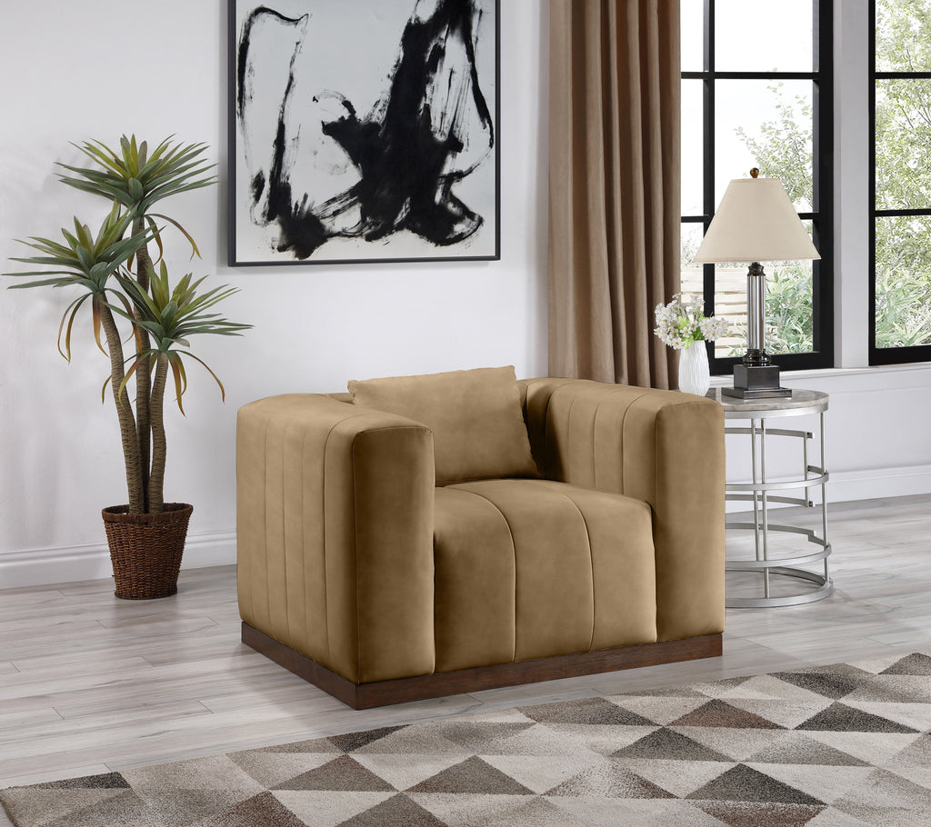 Mallina Vegan Leather Upholstered Accent Chair