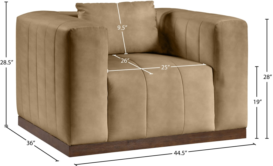 Mallina Vegan Leather Upholstered Accent Chair