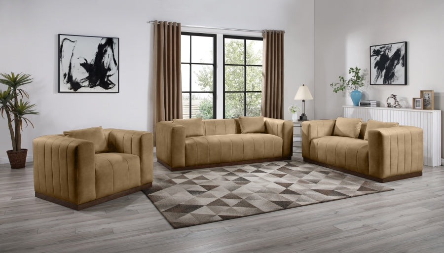 Mallina Vegan Leather Upholstered Accent Chair