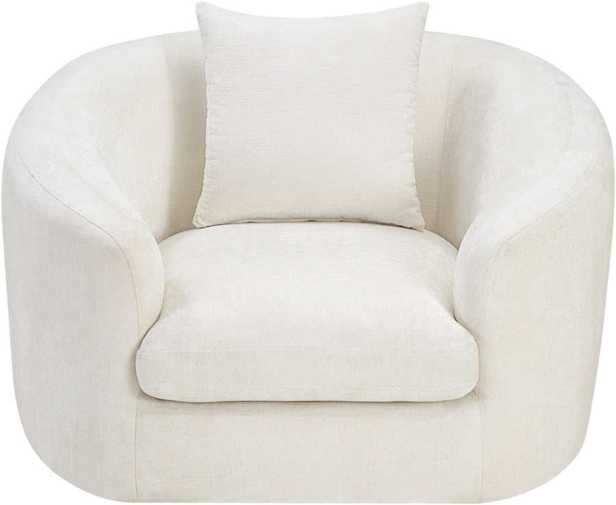 Penelope Chenille Fabric Upholstered Accent Chair