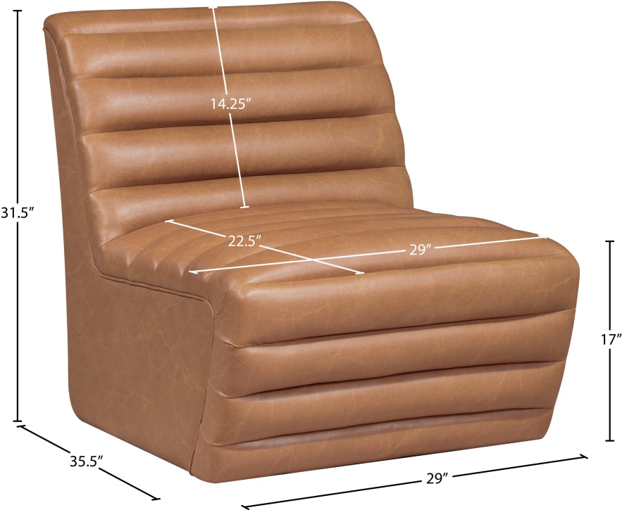 Vega Vegan Leather Upholstered Accent Chair