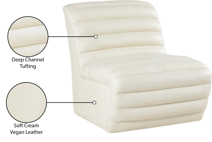 Vega Vegan Leather Upholstered Accent Chair
