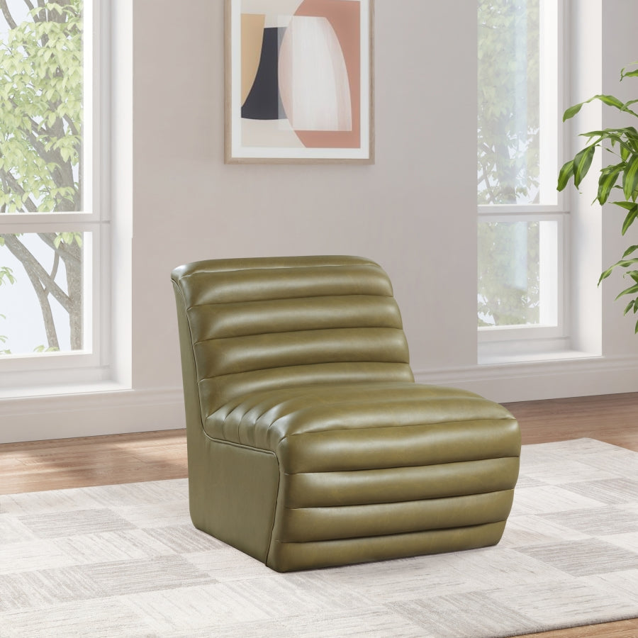 Vega Vegan Leather Upholstered Accent Chair