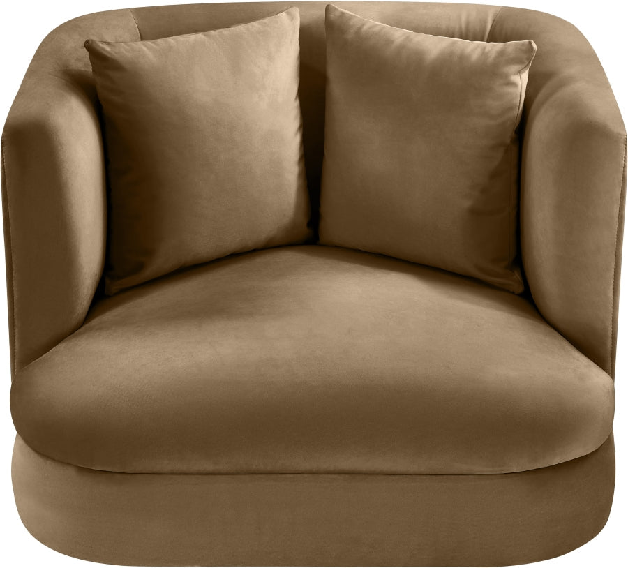 Alder Velvet Upholstered Accent Chair