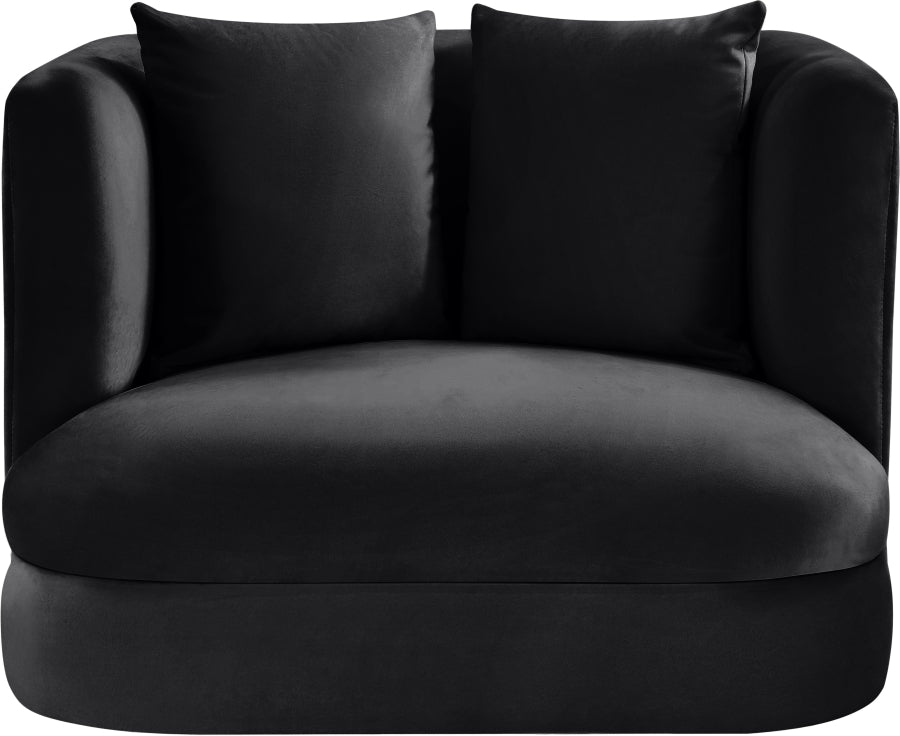Alder Velvet Upholstered Accent Chair