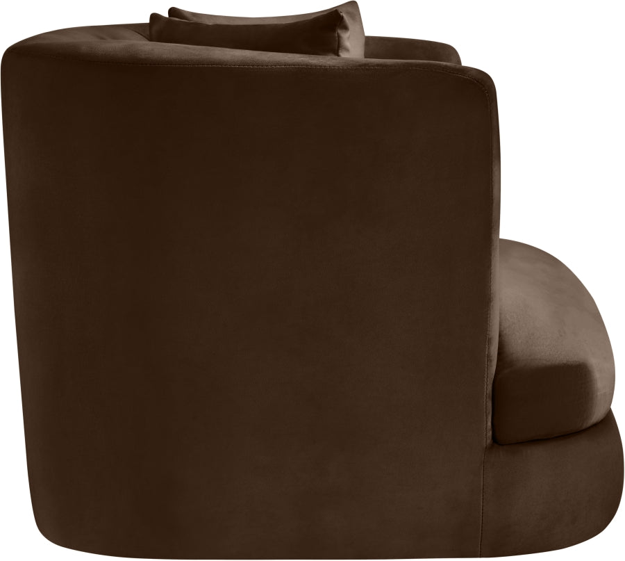Alder Velvet Upholstered Accent Chair