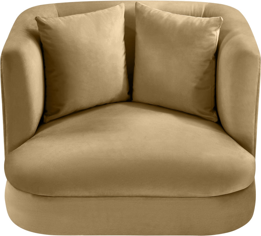 Alder Velvet Upholstered Accent Chair