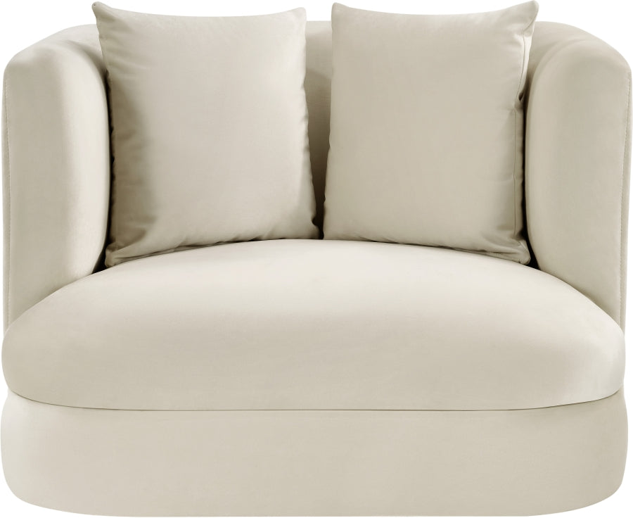 Alder Velvet Upholstered Accent Chair