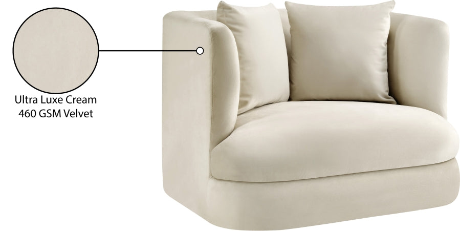 Alder Velvet Upholstered Accent Chair