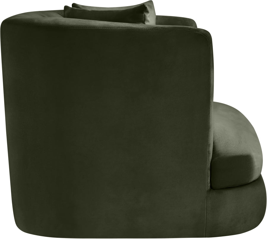 Alder Velvet Upholstered Accent Chair