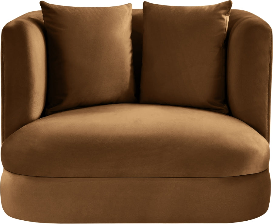 Alder Velvet Upholstered Accent Chair