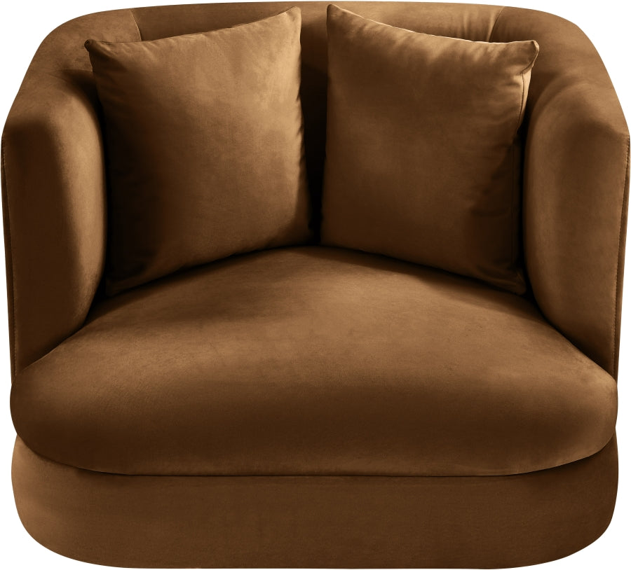 Alder Velvet Upholstered Accent Chair