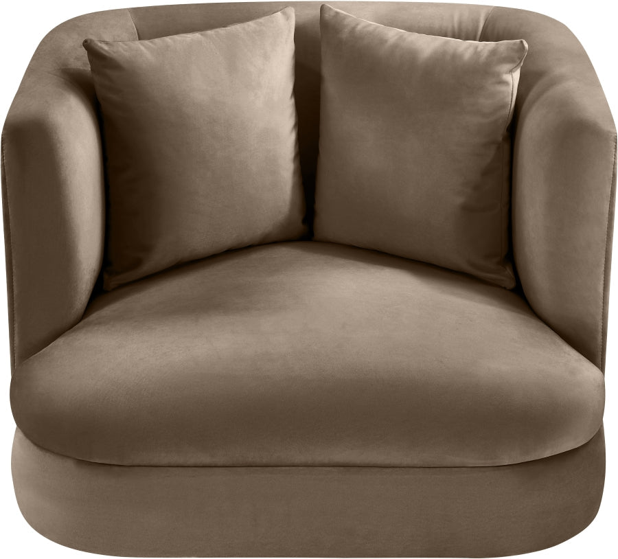 Alder Velvet Upholstered Accent Chair