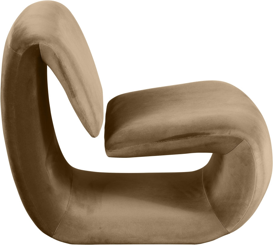 Nouveau Velvet Upholstered Accent Chair