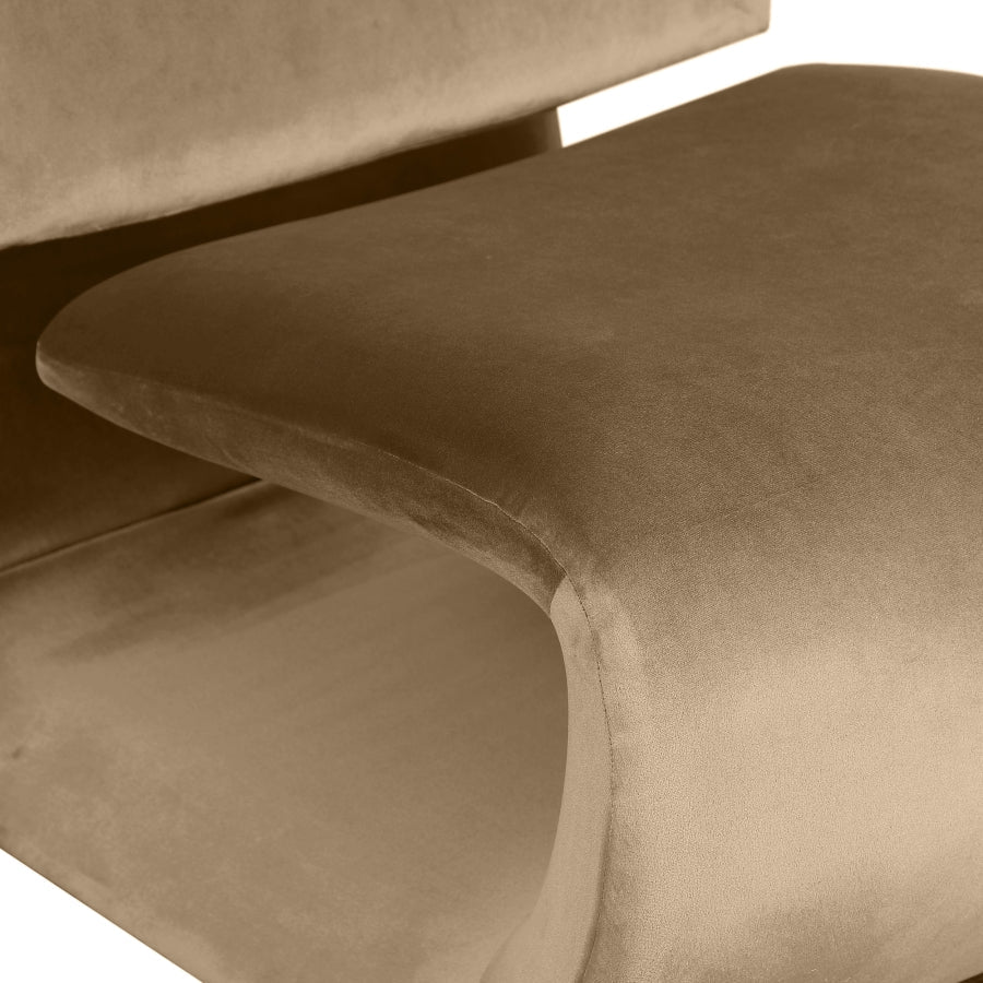 Nouveau Velvet Upholstered Accent Chair