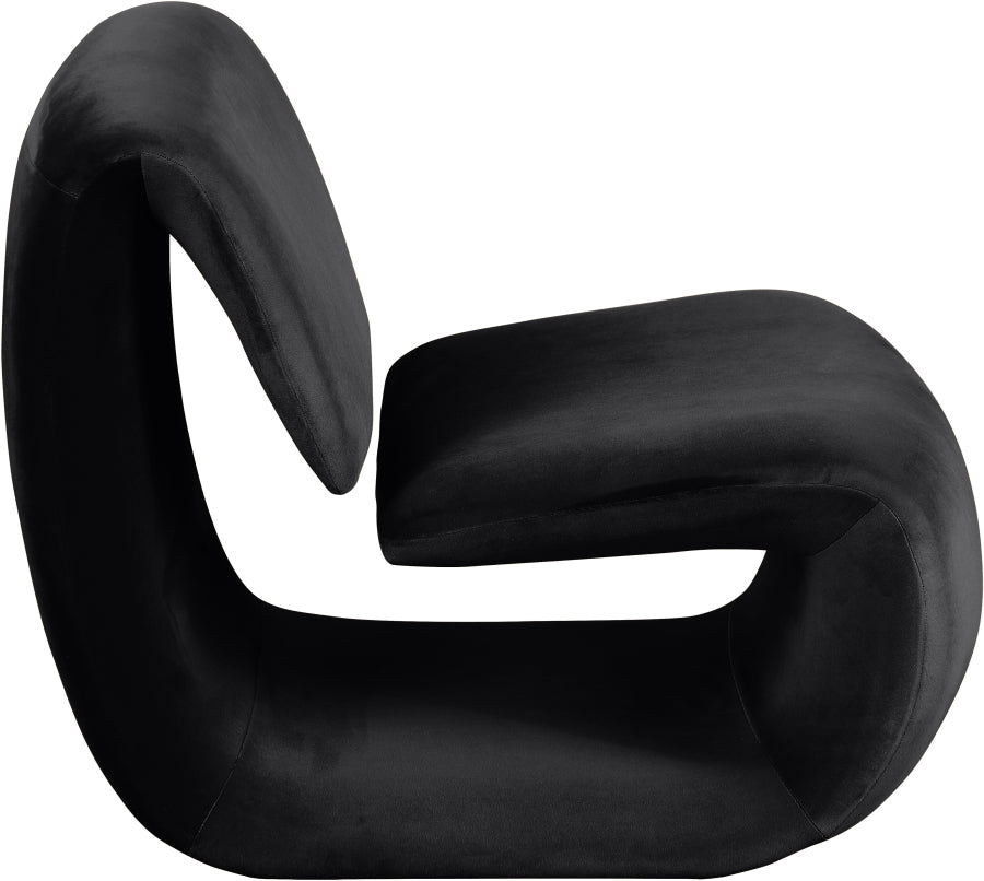 Nouveau Velvet Upholstered Accent Chair