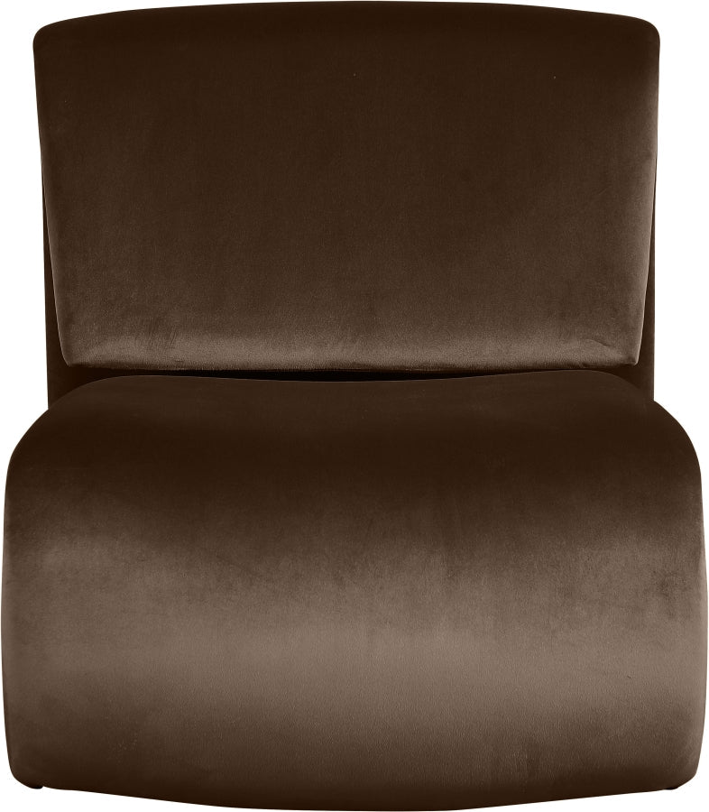Nouveau Velvet Upholstered Accent Chair