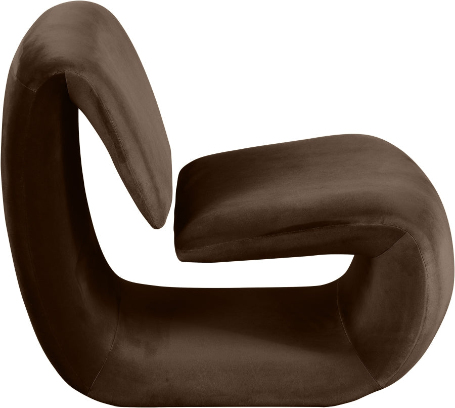 Nouveau Velvet Upholstered Accent Chair