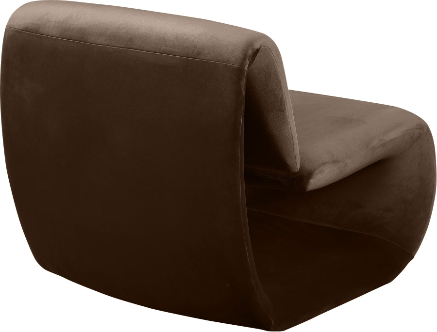 Nouveau Velvet Upholstered Accent Chair