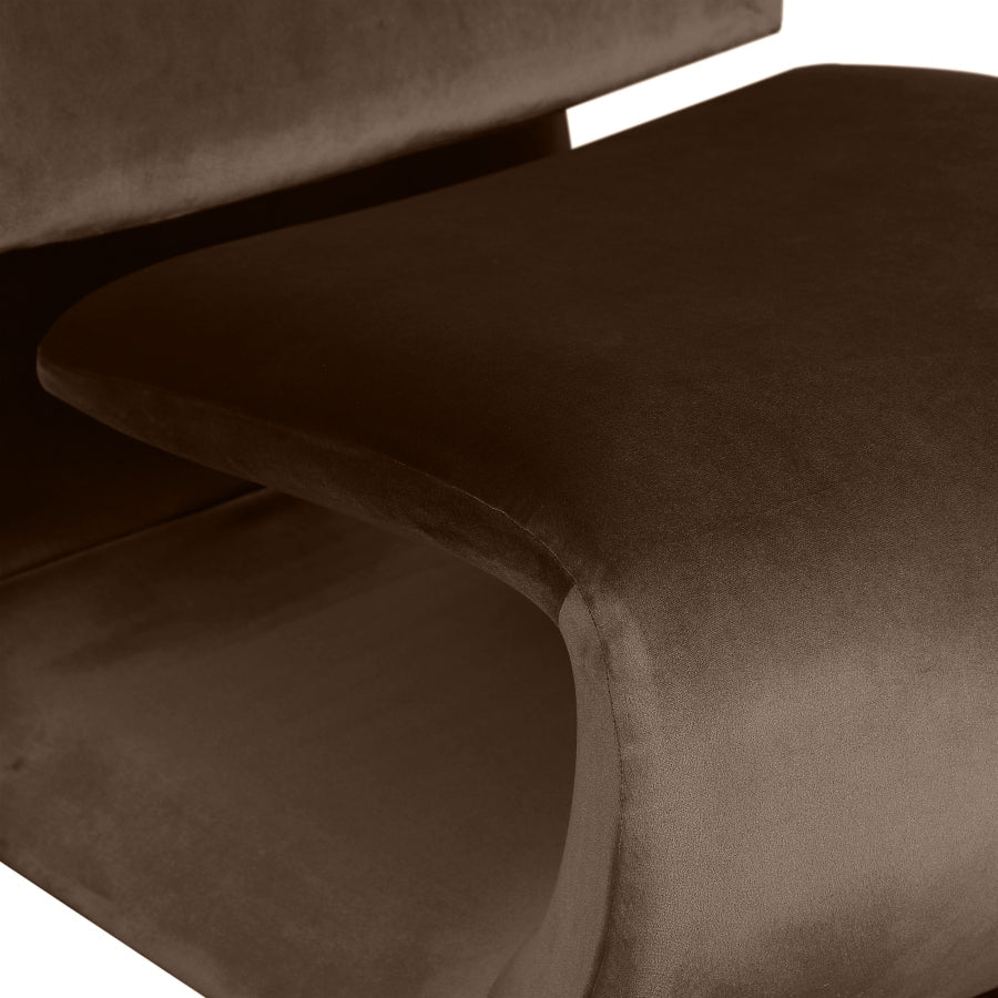 Nouveau Velvet Upholstered Accent Chair