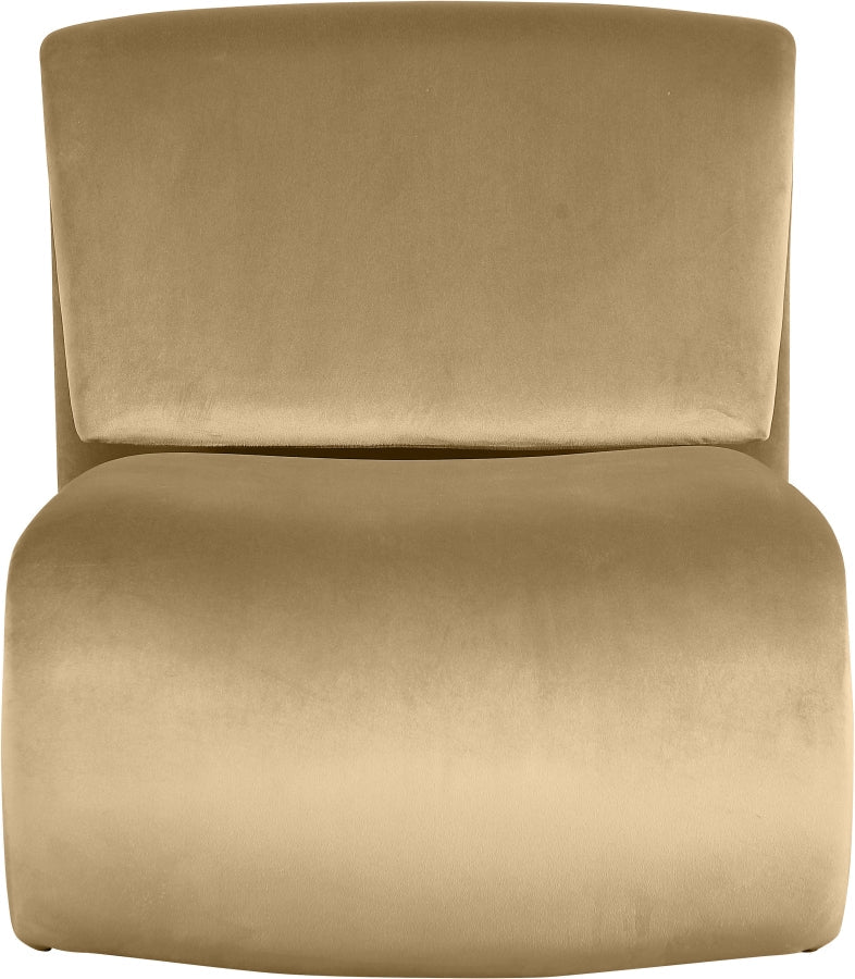 Nouveau Velvet Upholstered Accent Chair