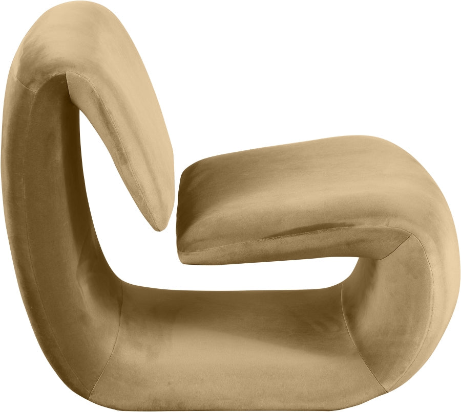 Nouveau Velvet Upholstered Accent Chair