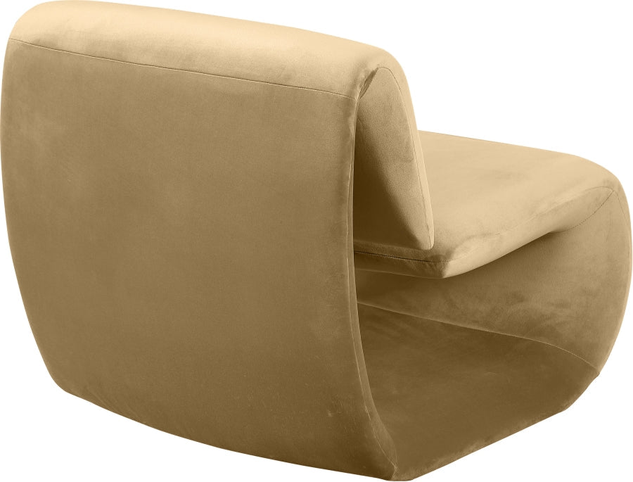 Nouveau Velvet Upholstered Accent Chair
