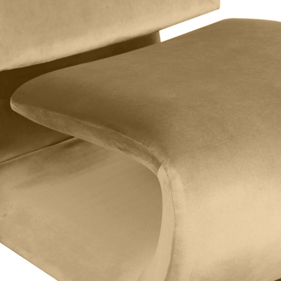 Nouveau Velvet Upholstered Accent Chair