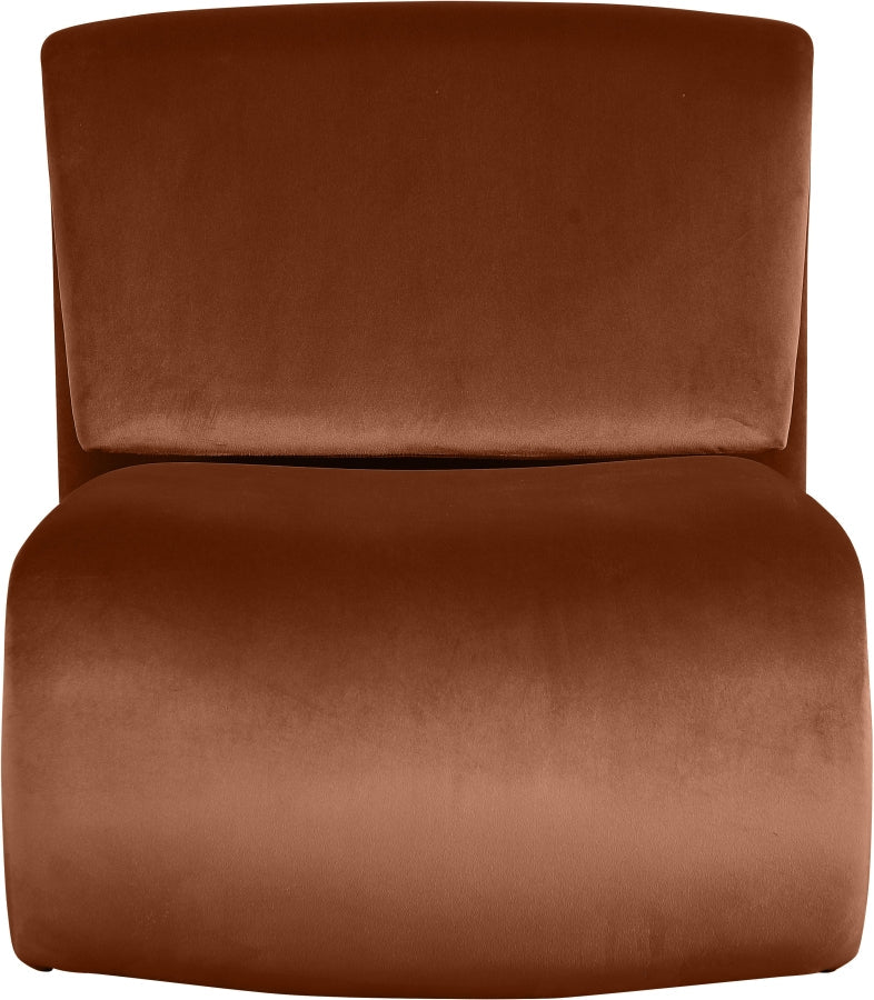 Nouveau Velvet Upholstered Accent Chair