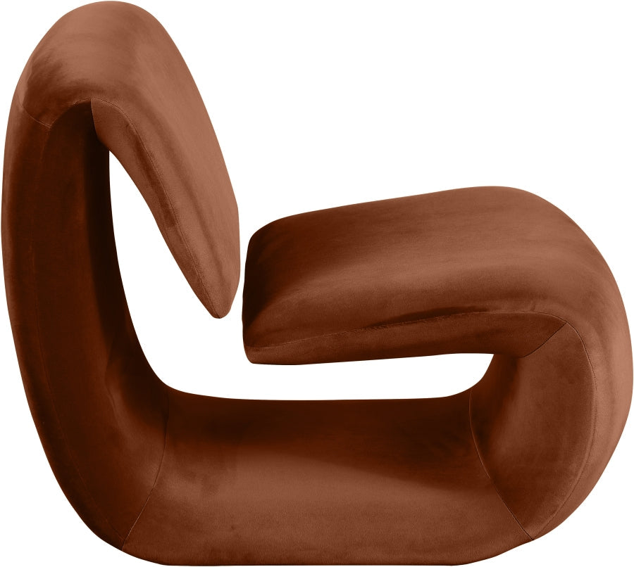Nouveau Velvet Upholstered Accent Chair
