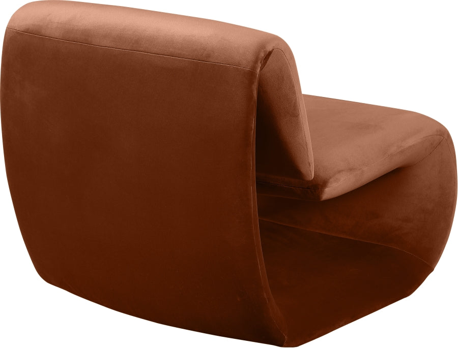 Nouveau Velvet Upholstered Accent Chair