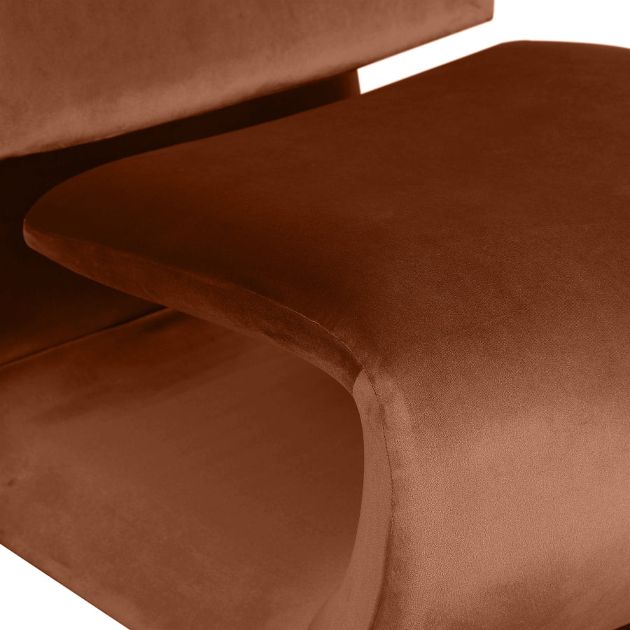 Nouveau Velvet Upholstered Accent Chair