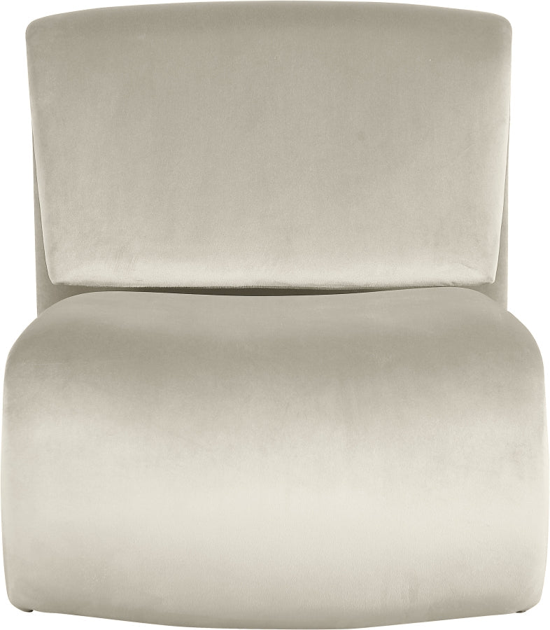 Nouveau Velvet Upholstered Accent Chair