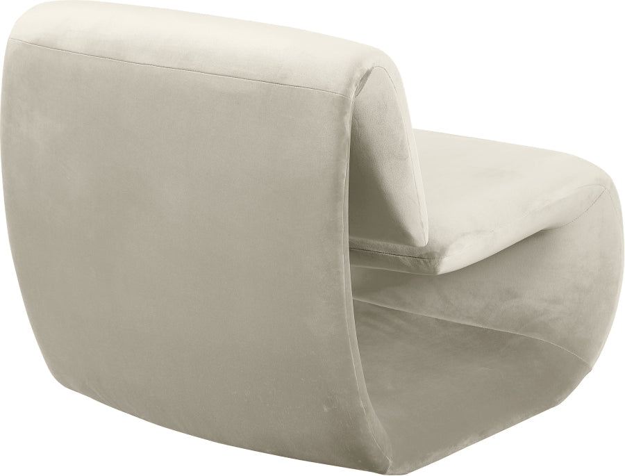 Nouveau Velvet Upholstered Accent Chair