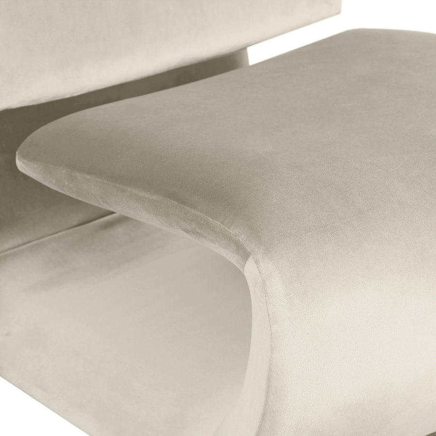 Nouveau Velvet Upholstered Accent Chair