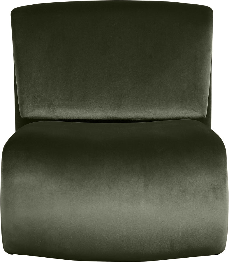 Nouveau Velvet Upholstered Accent Chair