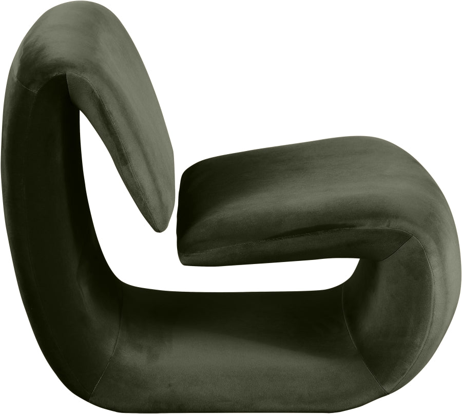 Nouveau Velvet Upholstered Accent Chair