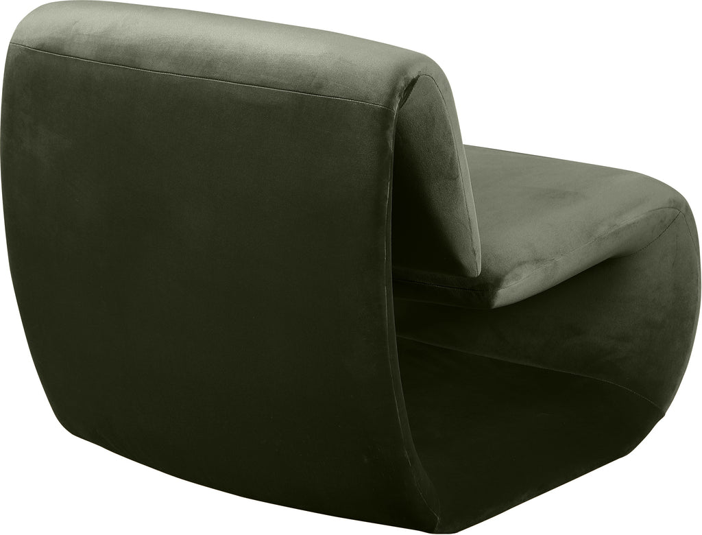 Nouveau Velvet Upholstered Accent Chair