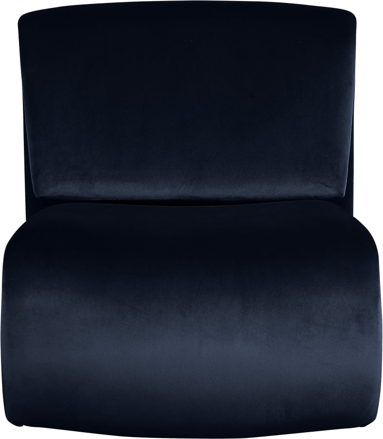 Nouveau Velvet Upholstered Accent Chair