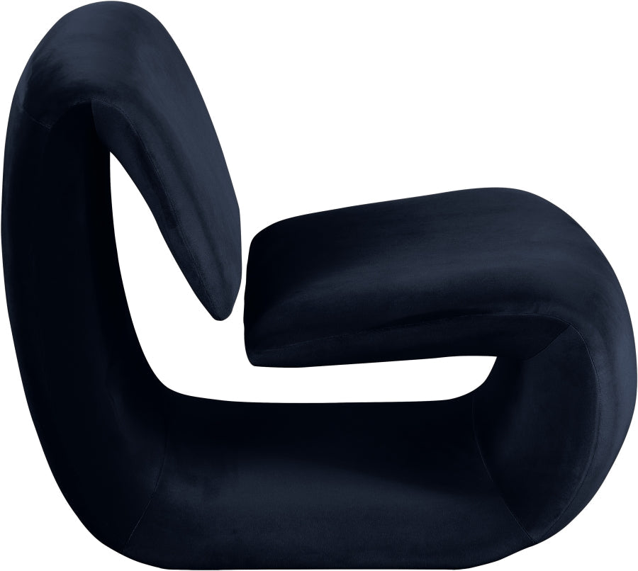 Nouveau Velvet Upholstered Accent Chair