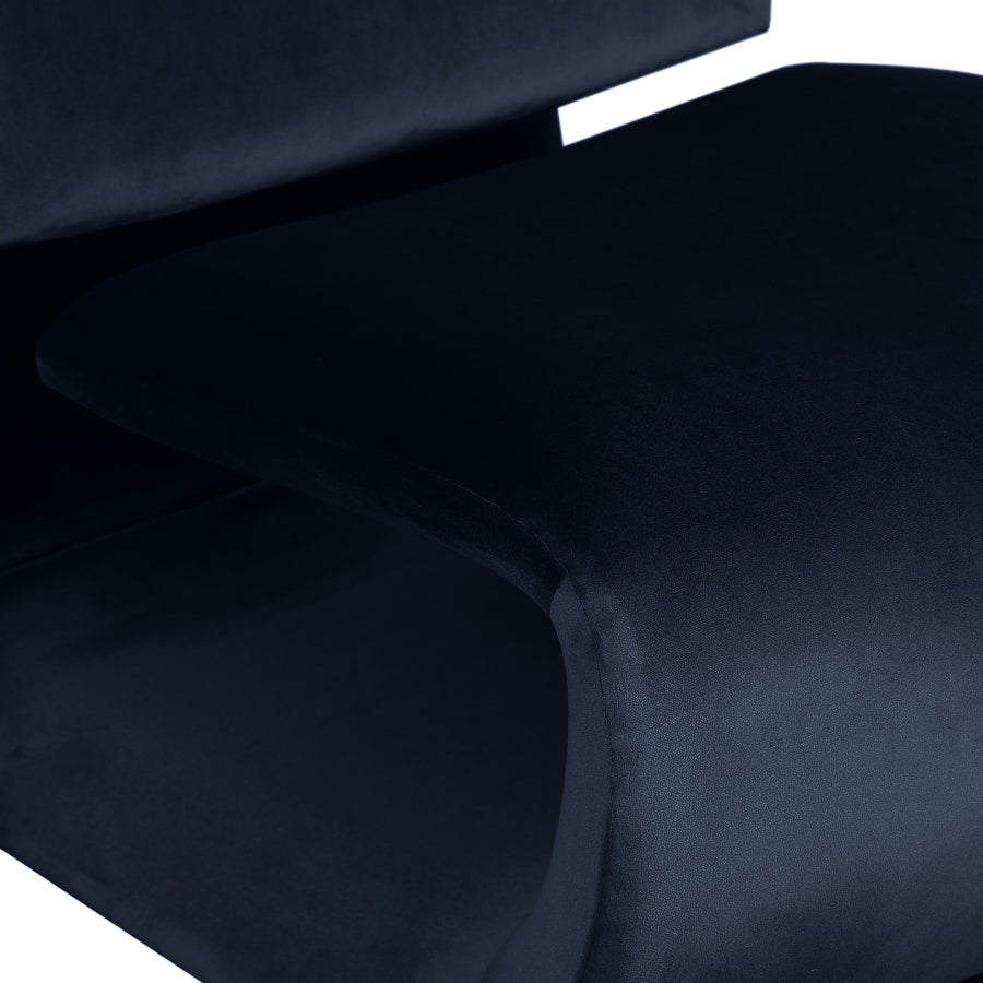 Nouveau Velvet Upholstered Accent Chair