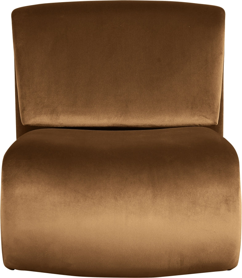 Nouveau Velvet Upholstered Accent Chair