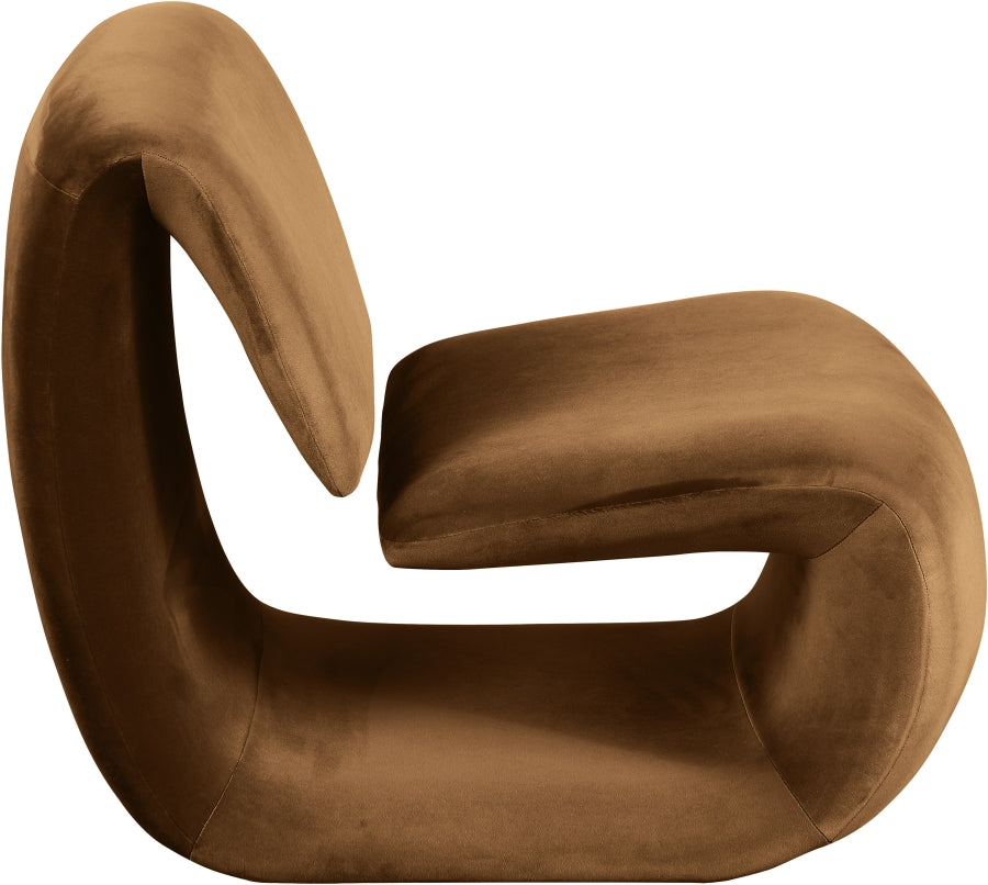 Nouveau Velvet Upholstered Accent Chair