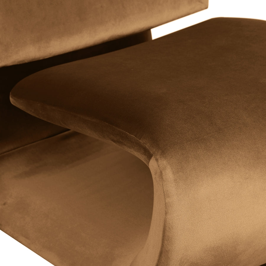 Nouveau Velvet Upholstered Accent Chair