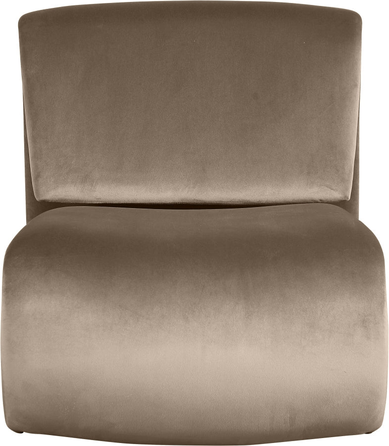Nouveau Velvet Upholstered Accent Chair
