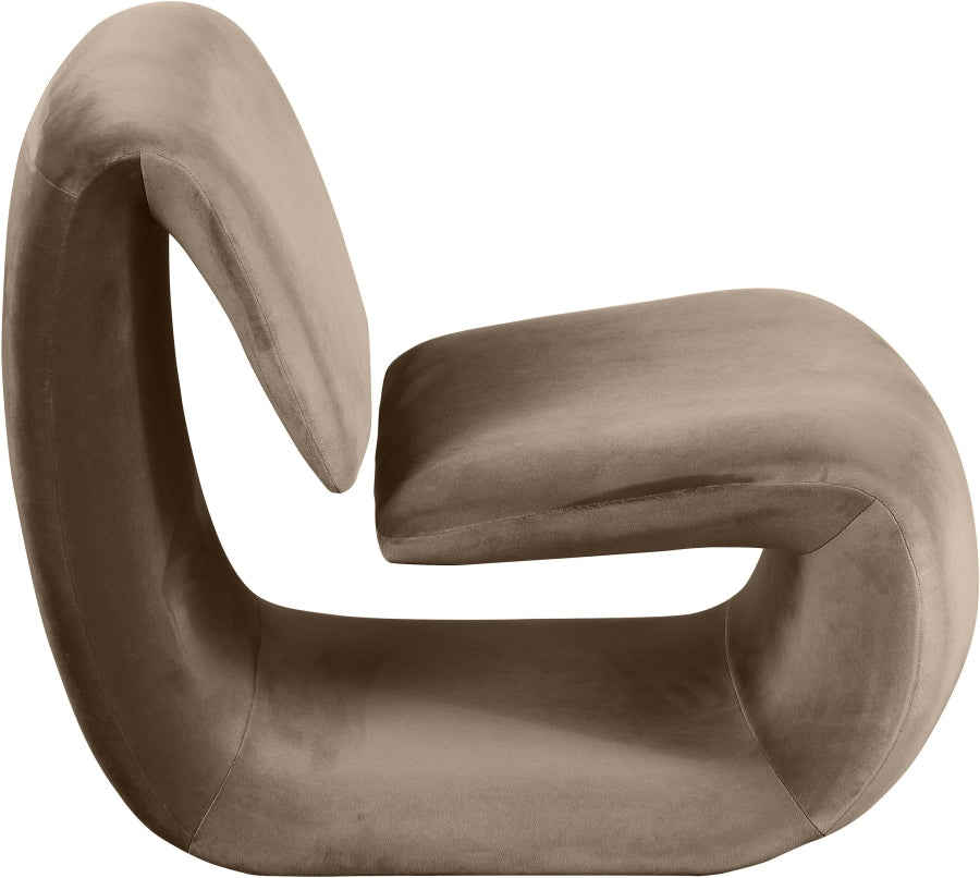 Nouveau Velvet Upholstered Accent Chair